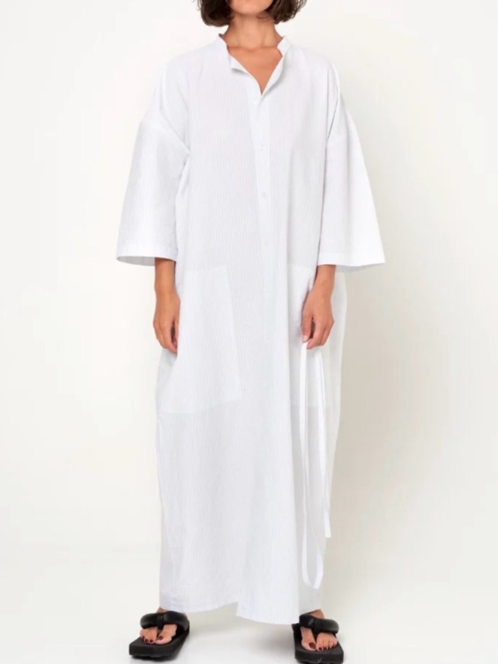 Monique Vanheist Stripe Shirt Dress